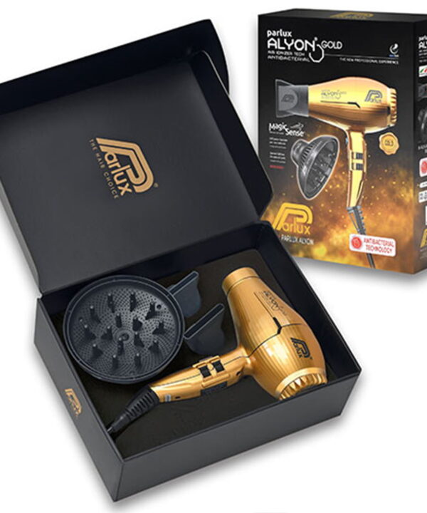 PARLUX Alyon hair dryer gold with diffuser