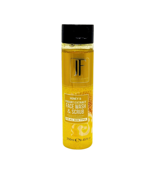 JF John France face wash & scrub honey & yogurt extract 250 ml