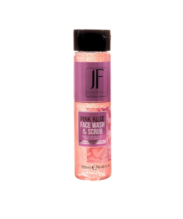 JF John France face wash & scrub pink rose 250 ml