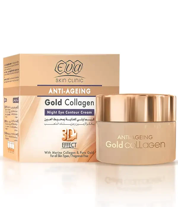 EVA Anti-Ageing Gold Collagen Night Eye Contour Cream - 15 ml