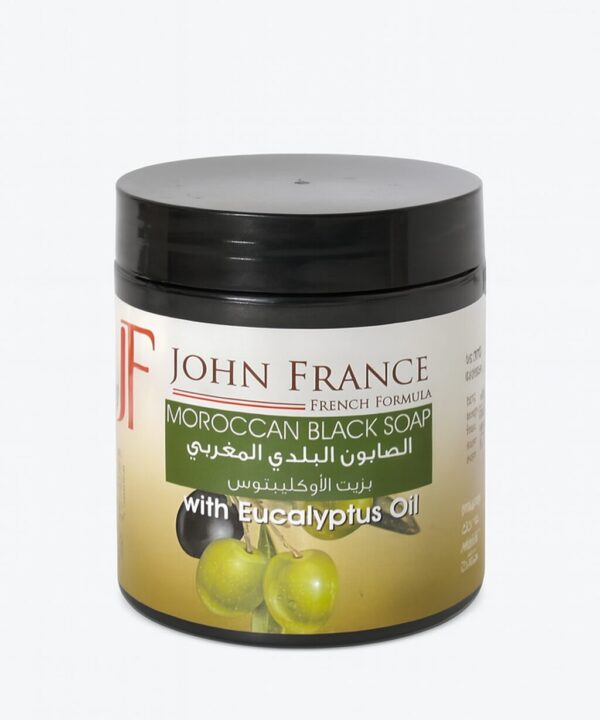 JF John France Moroccan Black Soap with Eucalyptus Oi 600g