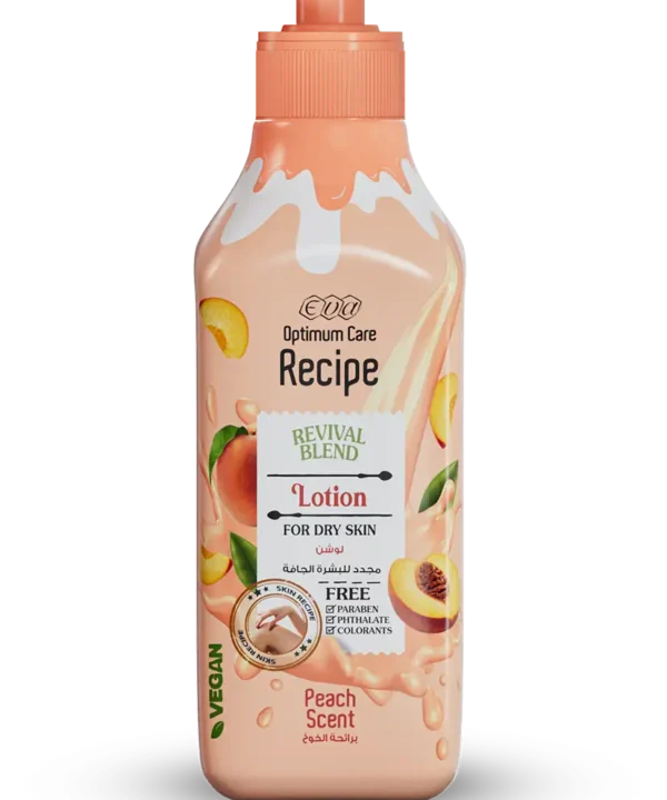 Eva Optimum Care Recipe Revival Blend Lotion For Dry Skin - Peach Scent 370 Ml