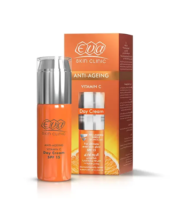 Eva Skin Clinic Vitamin C Day Cream For Ultimate Even Skin Glow ( SPF 15 ) 50 Ml