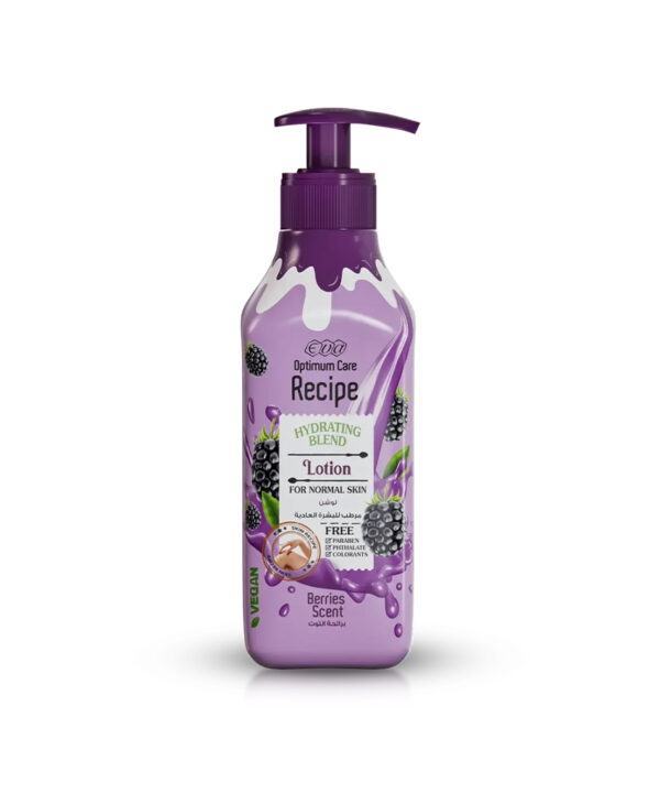 Eva Optimum Care Recipe Hydrating Blend Lotion For Normal Skin - Berries Scent 370 Ml