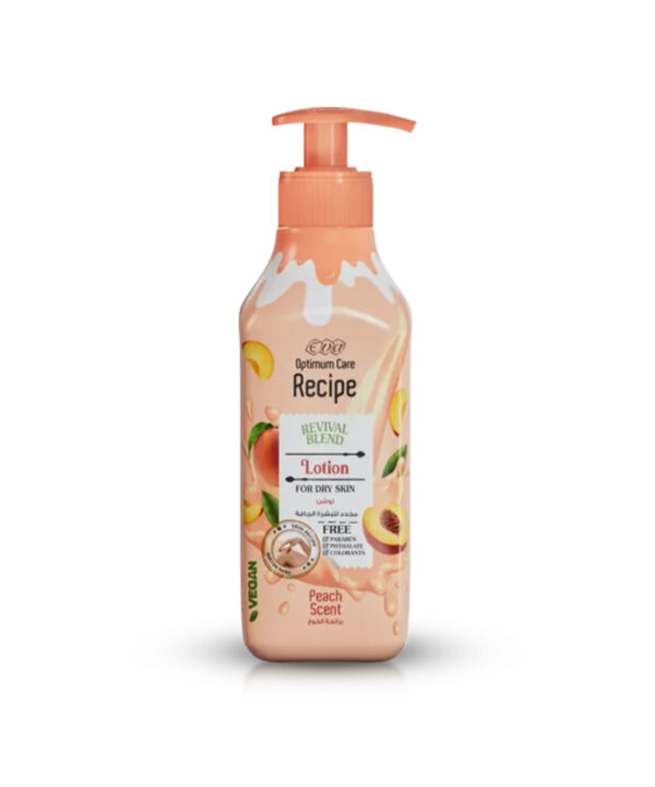 Eva Optimum Care Recipe Revival Blend Lotion For Dry Skin - Peach Scent 370 Ml