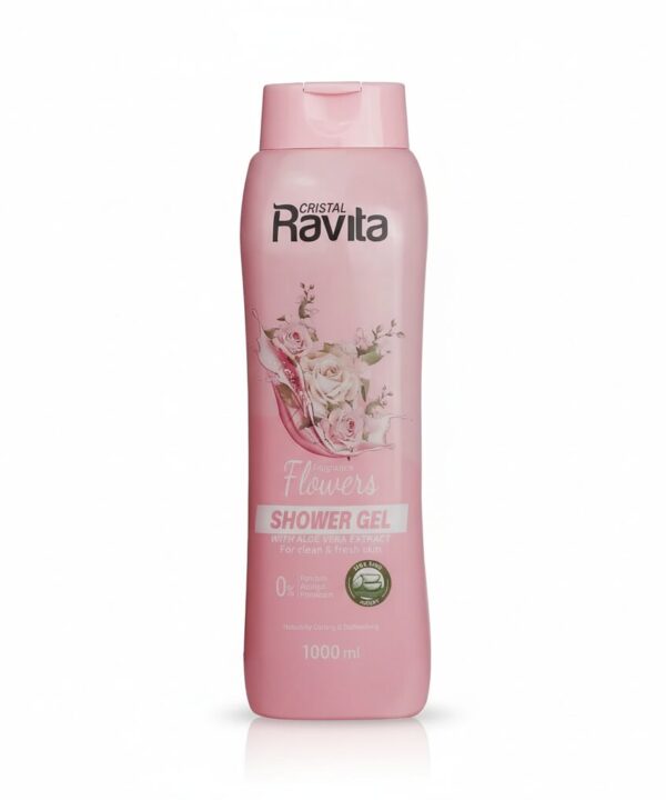 Ravita shower gel flowers with aloe vera extract 1000ML