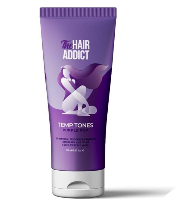 The hair addict Temp Tones – Purple Pop 88ML
