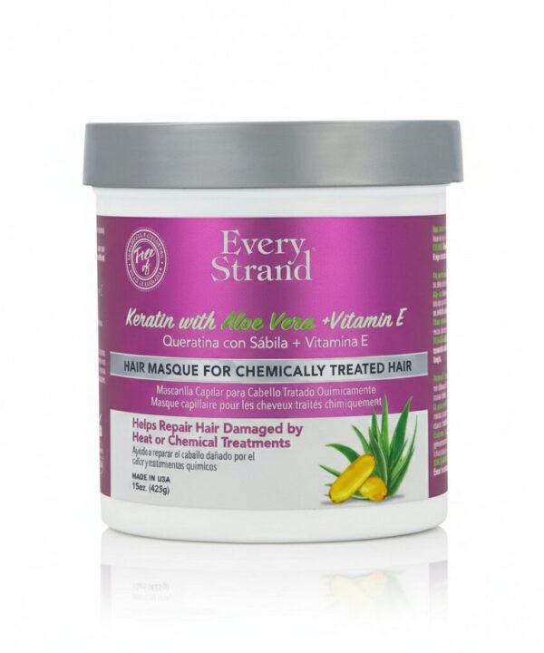 Every Strand Keratin & Aloe Vera + Vitamin E Hair Masque  Chemically Treated Hair 425 g