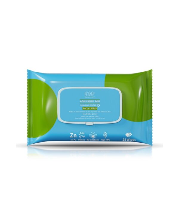 Eva Skin Clinic Acne-Prone Skin Facial Wipes ( 25 Wipes Per Pack)