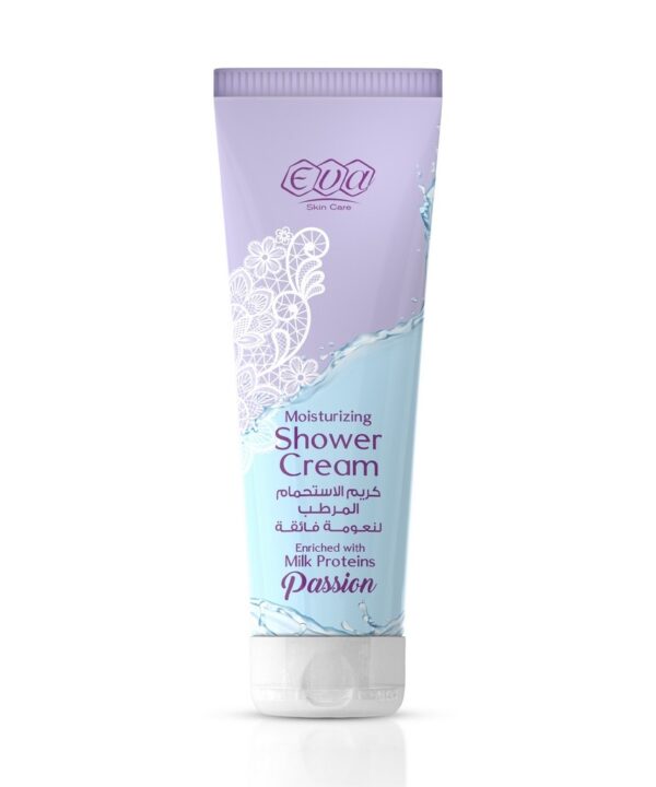Eva Skin Care Moisturizing Shower Cream Enriched Milk Proteins Passion 250 Ml