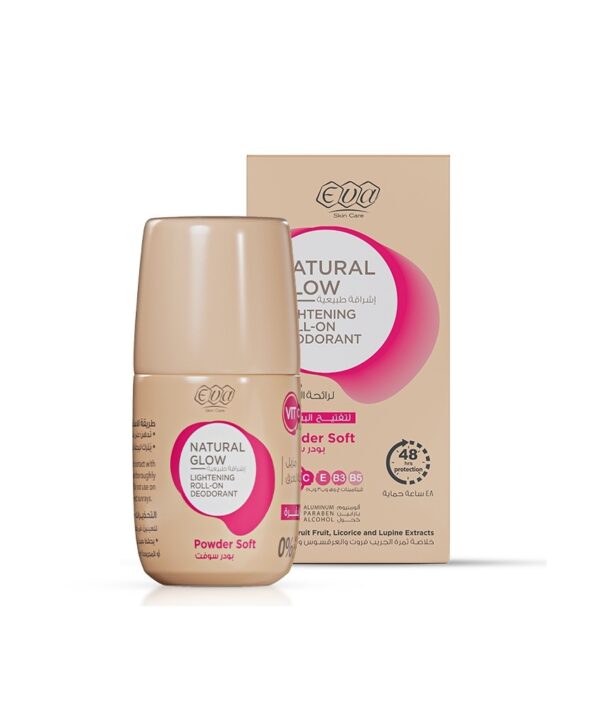 Eva Skin Care Natural Glow Lightening Roll On Deodorant Powder Soft 60 Gm