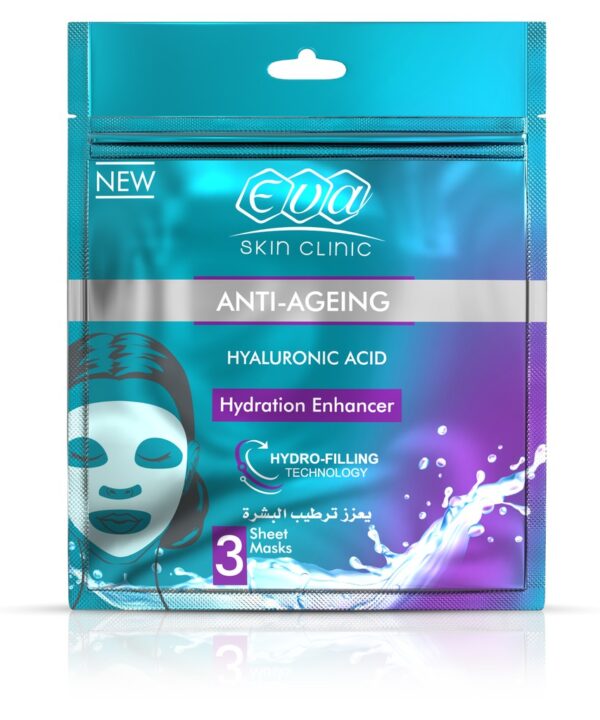 Eva Skin Clinic Hyaluronic Sheet Mask ( 3 Sheet Masks )