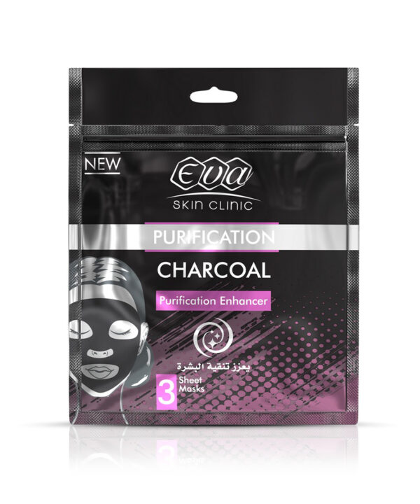 Eva Skin Clinic Charcoal Sheet Mask ( 3 Sheet Masks )