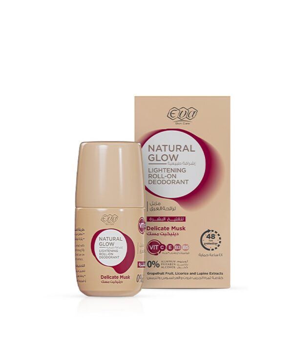 Eva Skin Care Natural Glow Lightening Roll On Deodorant Delicate Musk 60 Gm