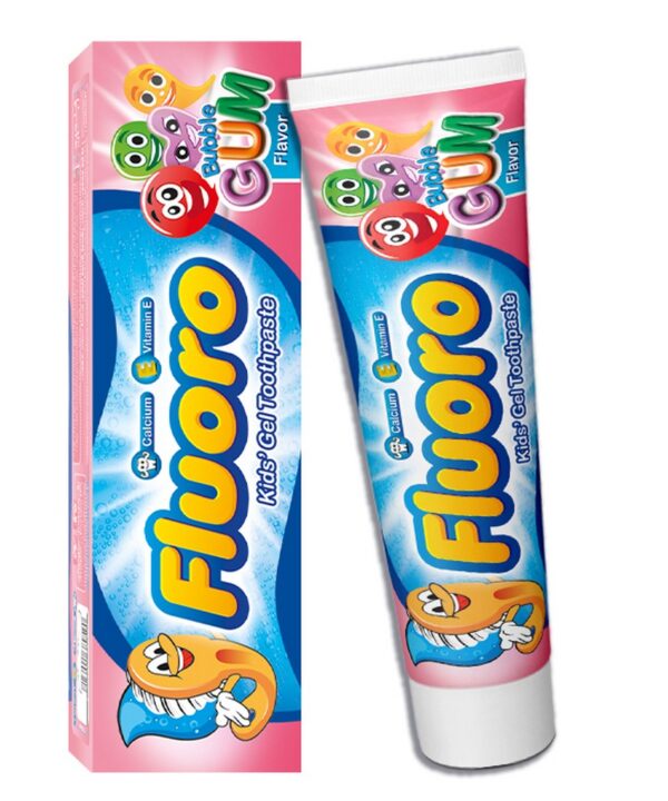 Fluoro Kids Toothpaste Bubble Gum Flavour 50 Gm