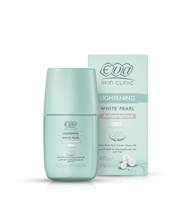Eva Skin Clinic White Pearl Roll On Antiperspirant For Toning & Minimizing Hair out Fragrance 60 Gm