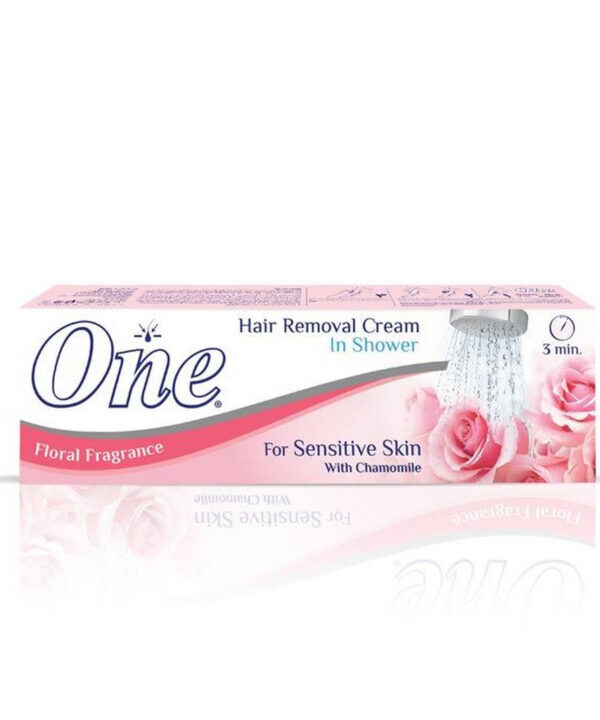 One Hair Removal Cream In The Shower Chamomile For Sensitive Skin Rose Scent 90 Gm