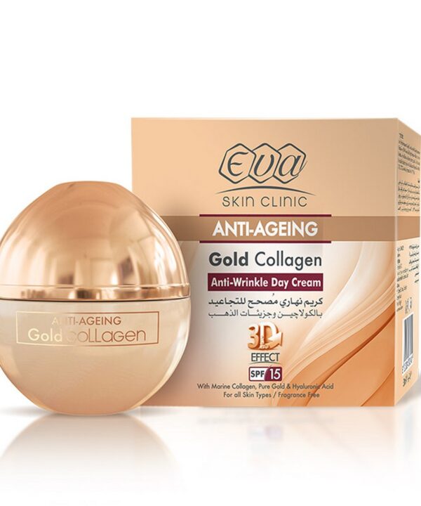 Eva Skin Clinic Anti-Ageing Gold Collagen Anti-Wrinkle Day Cream SPF ( 50+ ) 50 Ml