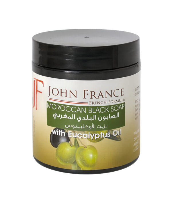 JF John France Moroccan Black Soap | Eucalyptus Oil | 600 g