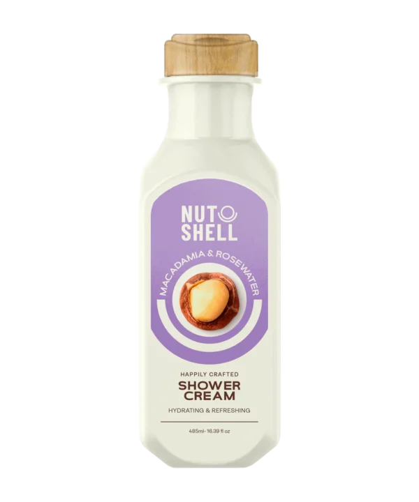 NUTSHELL Macadamia & Rose Water - Shower Cream 485ML