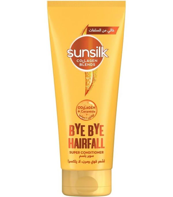 SUNSILK Collagen Blends sulfate free Super Conditioner, Bye Bye Hair Fall with Collagen & Ceramide 170ml