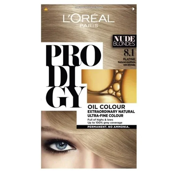 LOreal Permanent hair dye without ammonia, shade 8.1, medium ash blonde