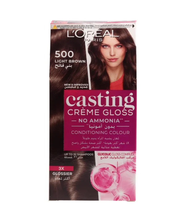 LOREAL Paris Casting Crème Gloss Hair Color - 500 Light Brown
