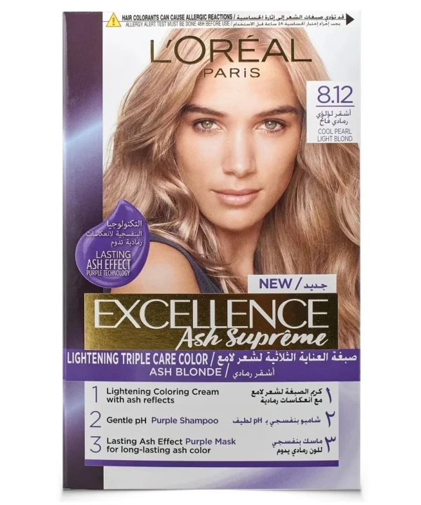 LOreal Excellence Ash Supreme 8.12 Cool Pearl Light Blonde