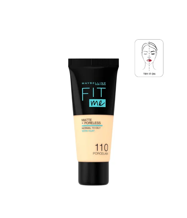 Maybelline Fit Me Matte + Poreless Liquid Foundation 110 - Porcelain