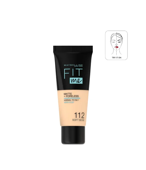 Maybelline Fit Me Matte + Poreless Liquid Foundation 112 - Soft Beige