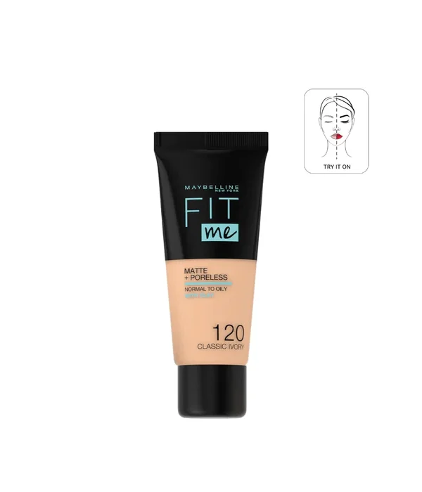 Maybelline Fit Me Matte + Poreless Liquid Foundation 120 - Classic Ivory