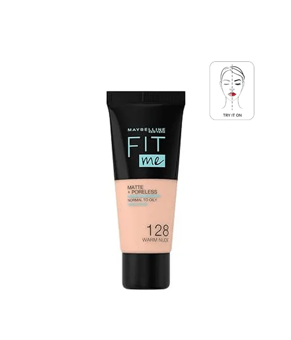 Maybelline Fit Me Matte + Poreless Liquid Foundation 128 - Warm Nude