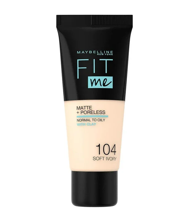Maybelline Fit Me Matte + Poreless Liquid Foundation 104 Soft Ivory