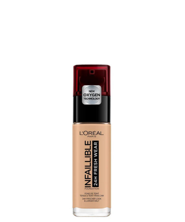 LOREAL Infaillible 32H Fresh Wear Liquid Foundation SPF25 + Vitamin C - 145 Beige Rose