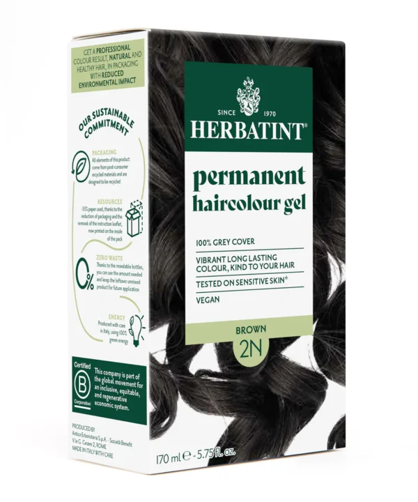 Permanent haircolour gel 2N Brown, 170ml