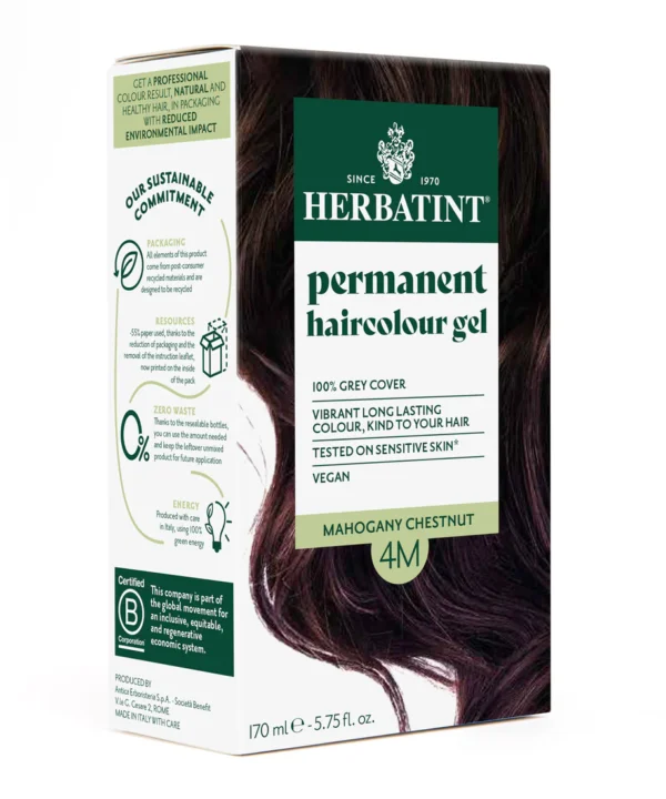 Permanent haircolour gel 4M Mahogany Chestnut, 170ml