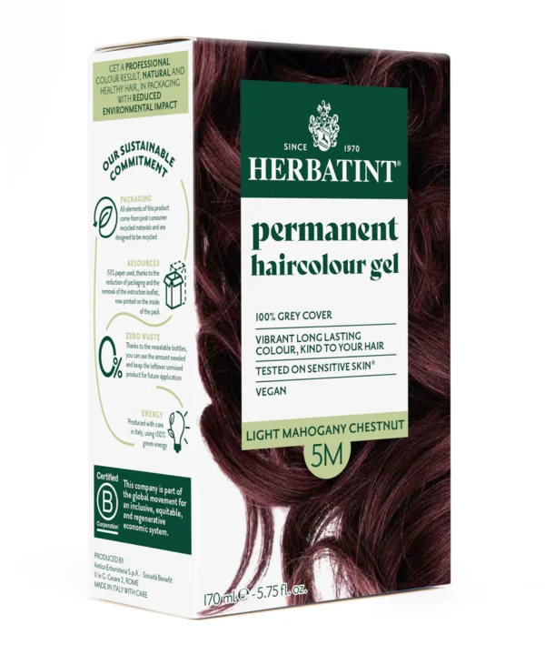 Permanent haircolour gel 5M Light Mahogany Chestnut, 170ml