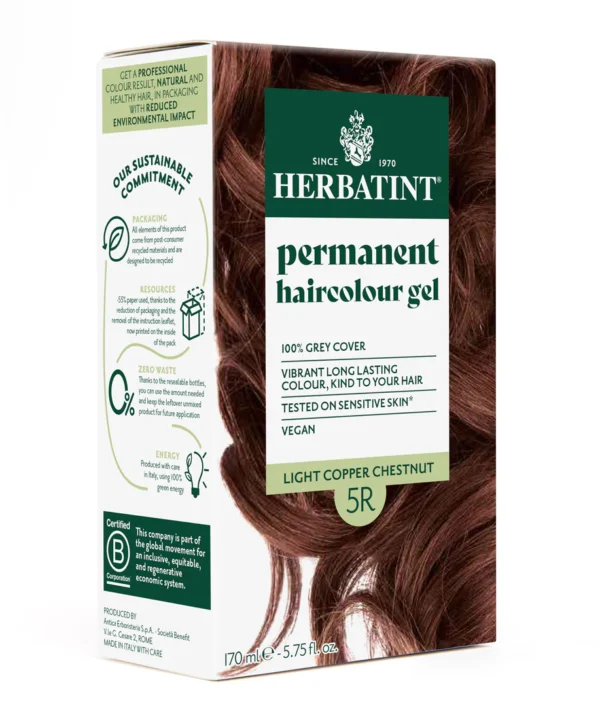 Permanent haircolour gel 5R Light Copper Chestnut, 170 ml