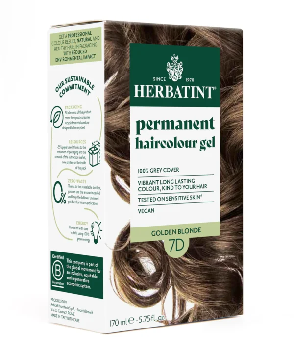 Permanent haircolour gel 7D Golden Blonde,  170ml