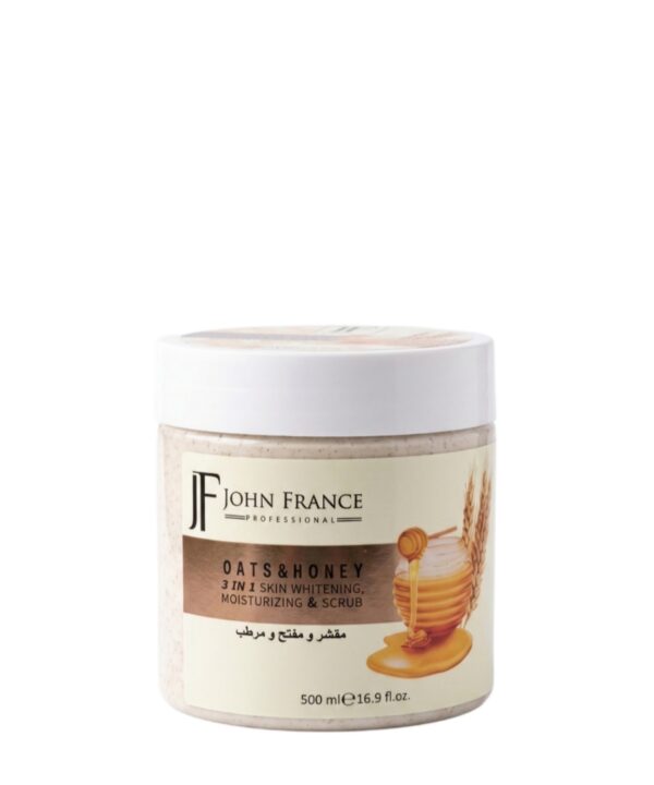 JF John France 3in1 Skin Whitening, Moisturizing and Scrub - oats | honey | 500ml