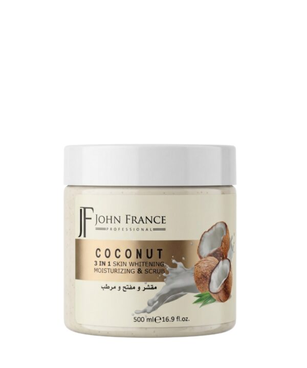 JF John France 3in1 Skin Whitening, Moisturizing and Scrub | Coconut | 500ml