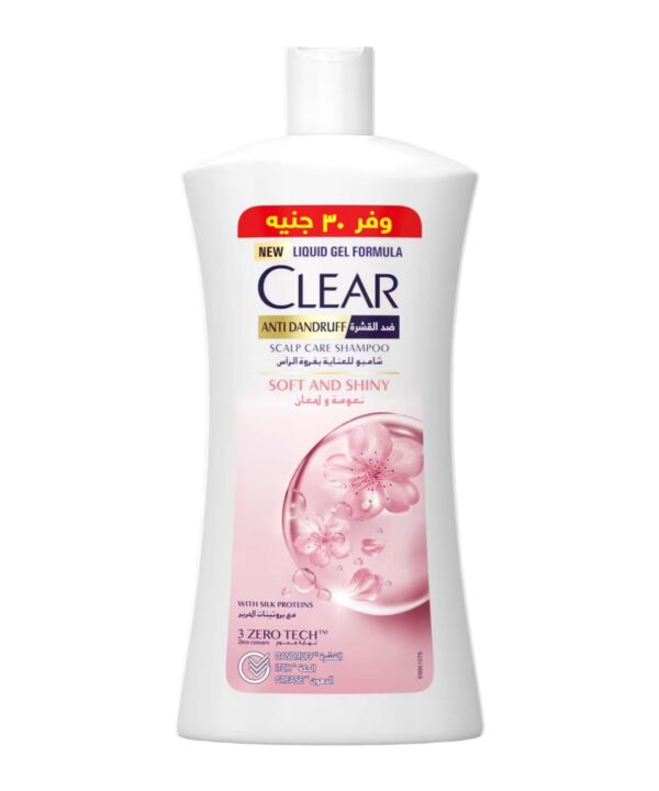 Clear Scalp Care Soft and Shiny Anti-Dandruff Shampoo for Women - 900ml