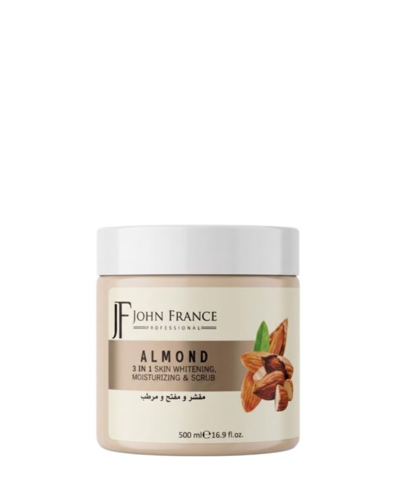 JF John France 3in1 Whitening, Moisturizing Scrub | Almond | 500ml