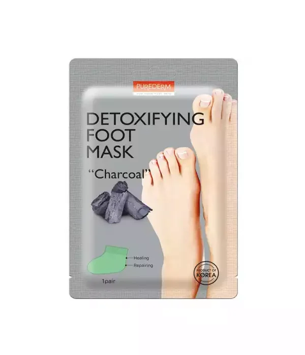Purederm Charcoal Detoxifying Foot Mask 1 Pair
